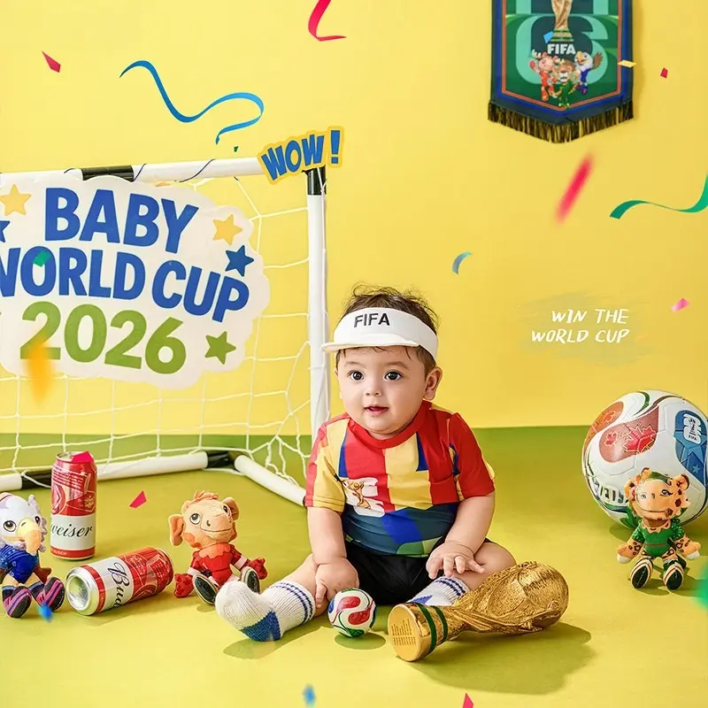 2026 FIFA World Cup Newborn Theme Set - Baby Boy Football Props - Image 3
